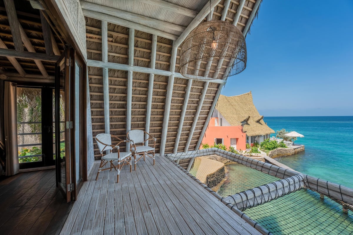 Quarto premium, vista para o mar | Roupas de cama premium, cofres nos quartos