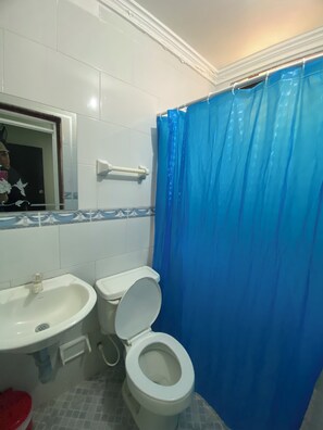 Basic Double Room | Bathroom | Shower, towels, soap, toilet paper - HOTEL NAPOLES (Valledupar)
