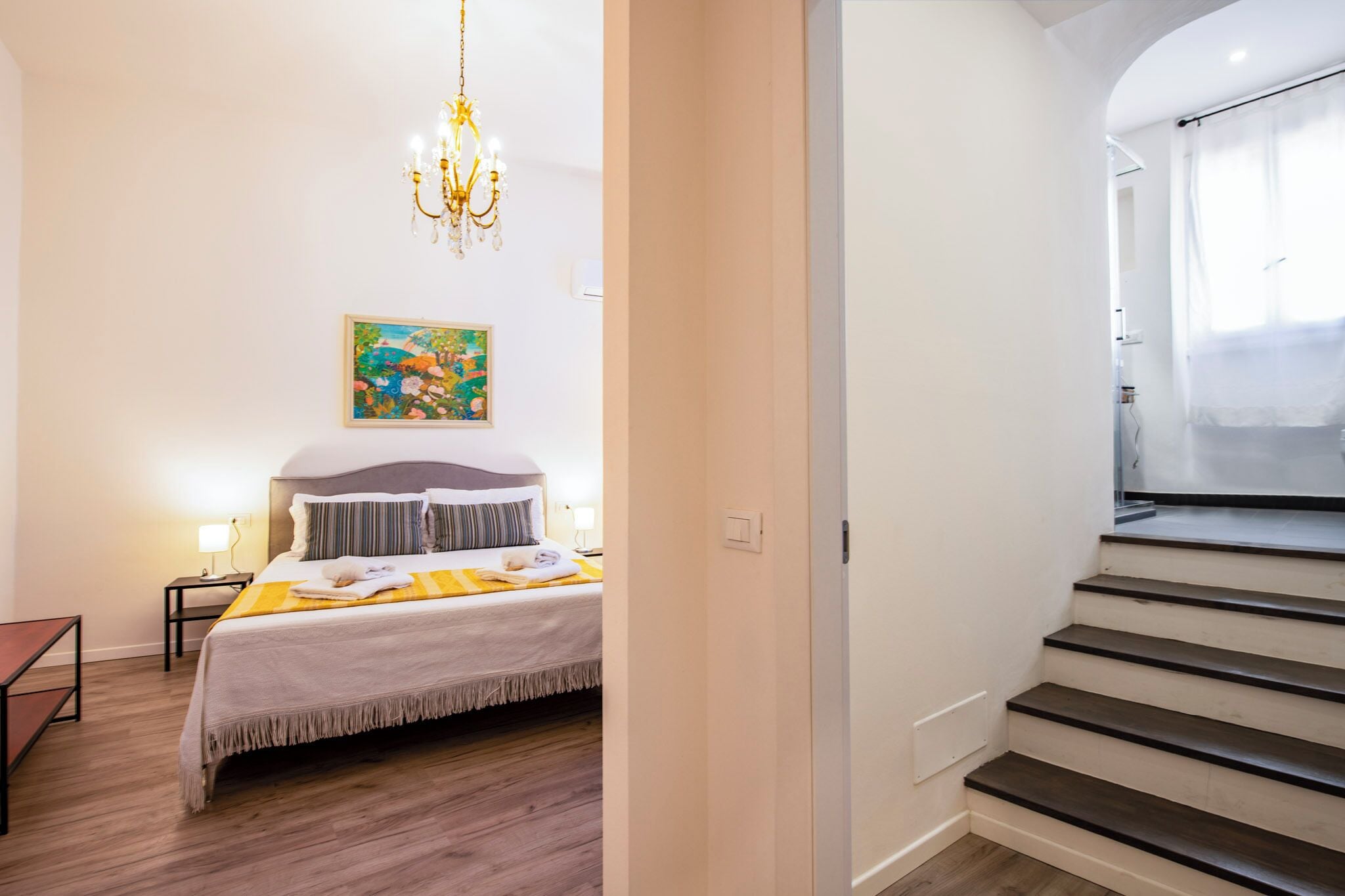 Appartement | 1 slaapkamer, een laptopwerkplek, een strijkplank/strijkijzer