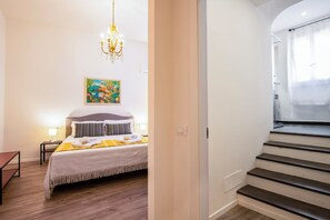 Apartment | 1 Schlafzimmer, laptopgeeigneter Arbeitsplatz, Bügeleisen/Bügelbrett