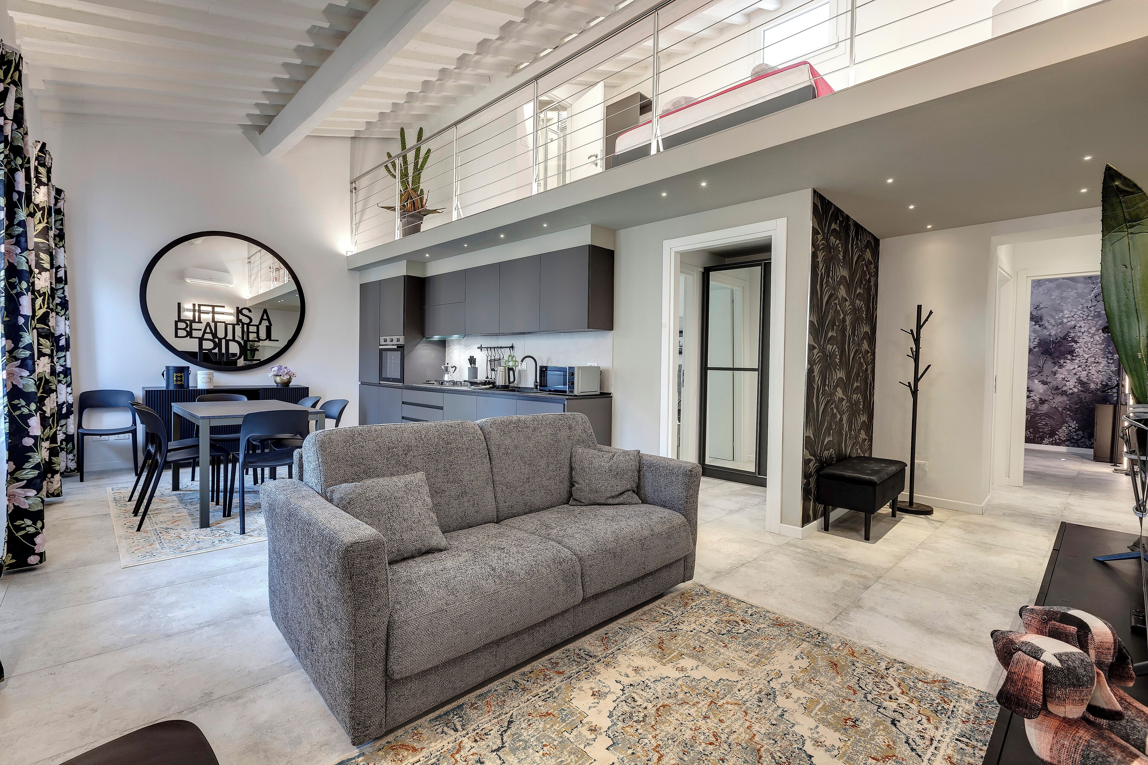 Apartment | Living area | 24-inch flat-screen TV with digital channels