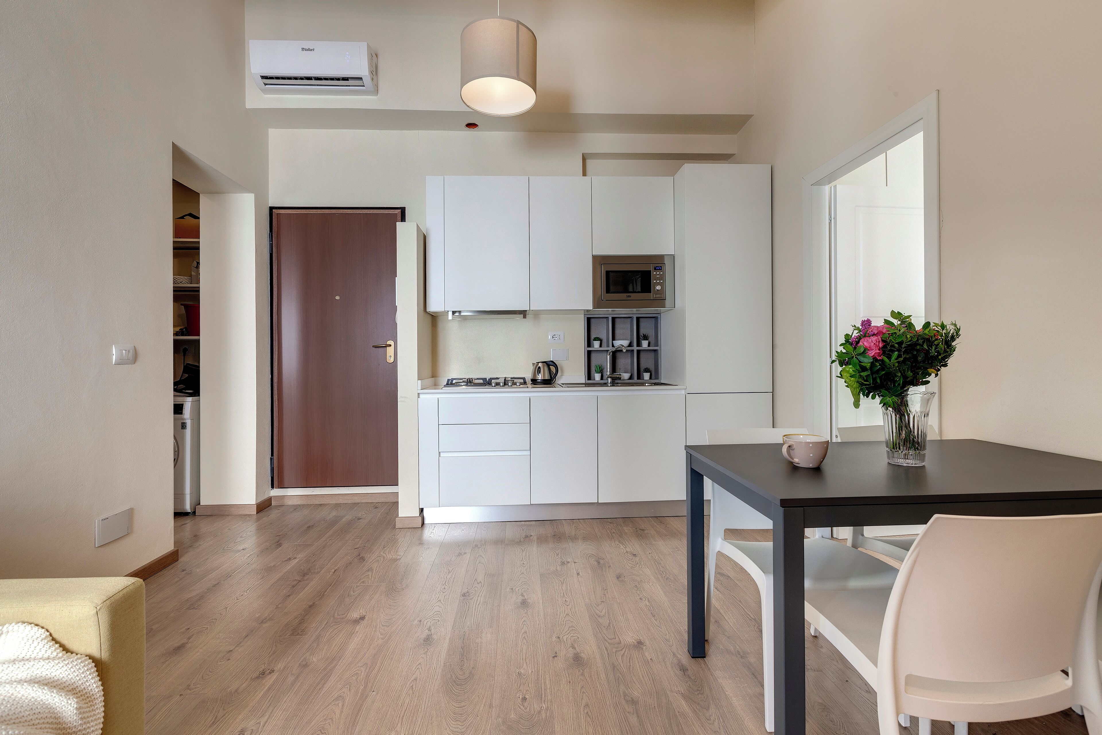 Apartment | Living area | 24-inch flat-screen TV with digital channels