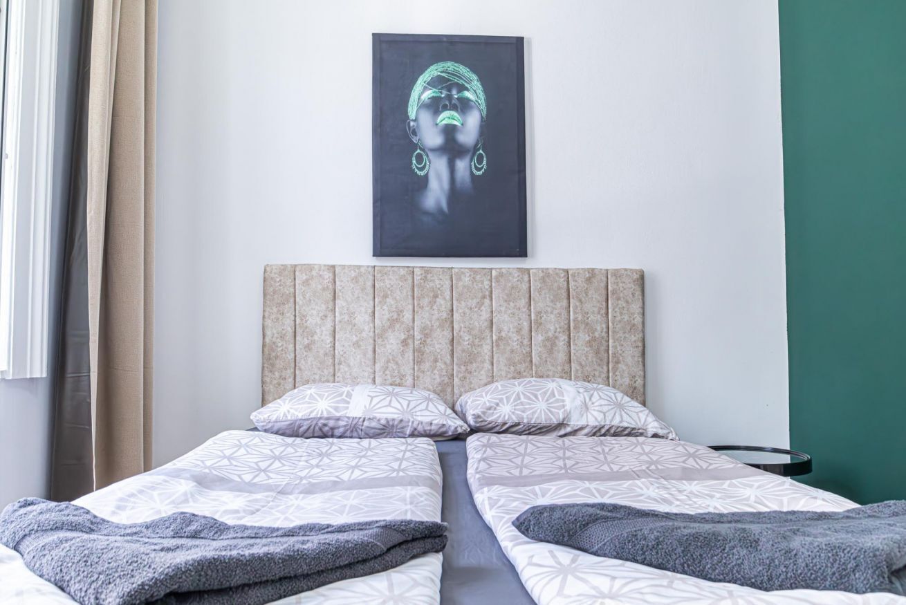 1 bedroom, iron/ironing board, bed sheets