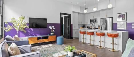 Smart TV, foosball, table tennis