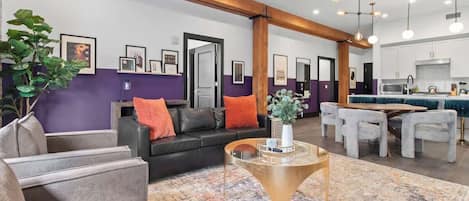 Smart TV, table football, ping pong