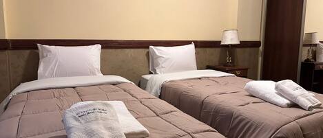 2 bedrooms, bed sheets