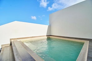 Private plunge pool at rooftop terrace