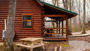 屋外ダイニングエリア