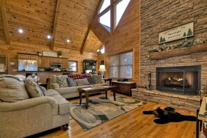 TV, fireplace, table tennis