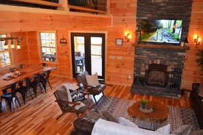 TV, fireplace, DVD player, foosball - The Lodges at Moonlit cabins- Both Lodges (Logan)