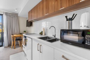 Microwave, oven, stovetop, toaster