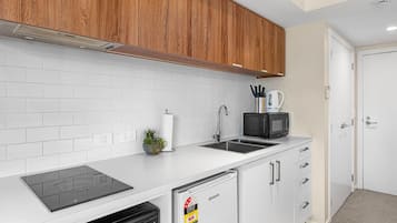 Microwave, oven, stovetop, toaster