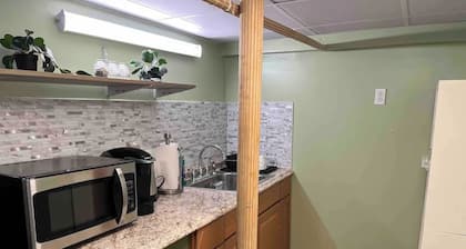 Charming 1-bedroom basement apartment in Floral Park with WiFi and AC