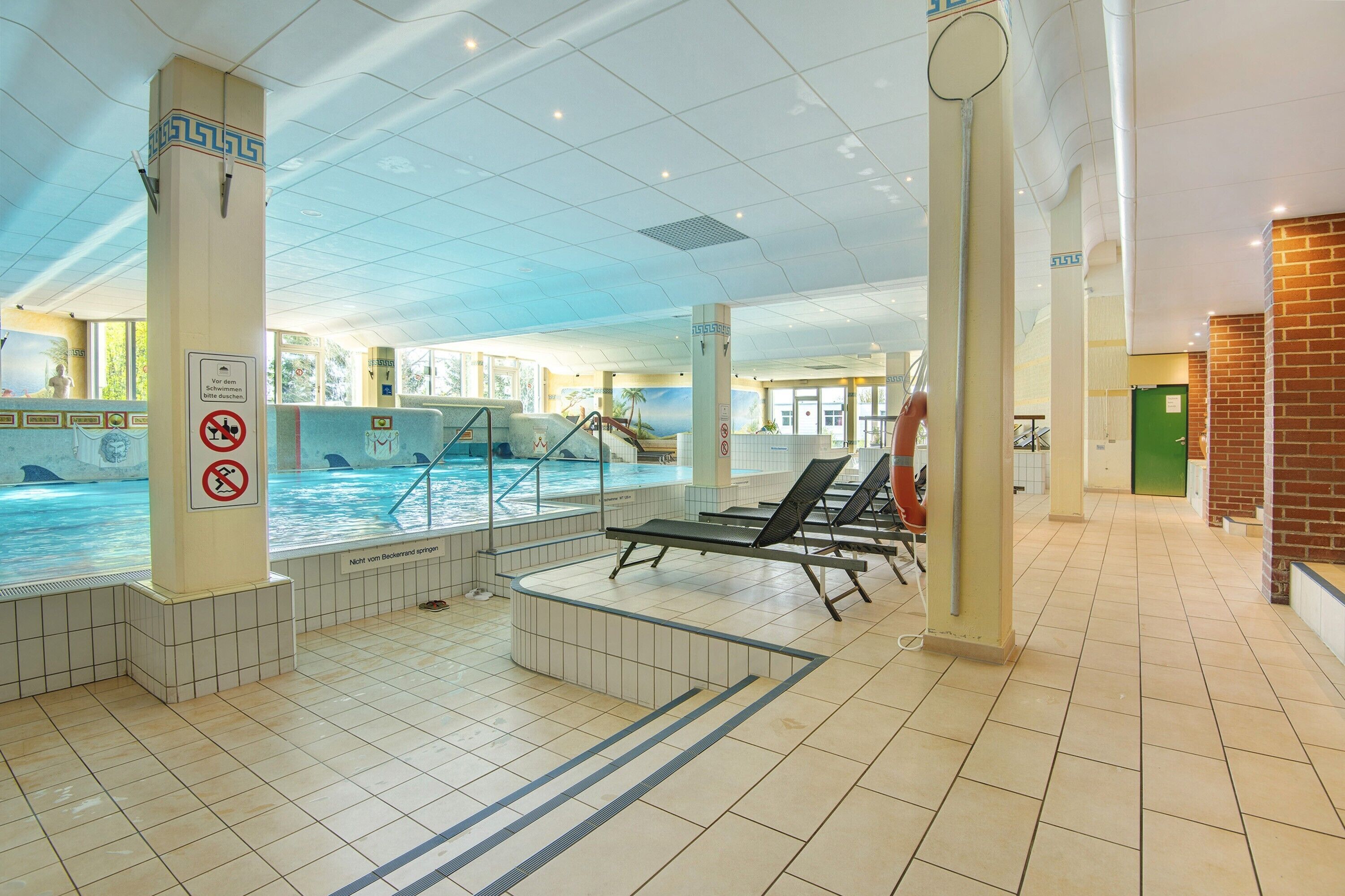 Indoor pool, a heated pool