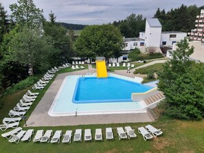 Indoor pool, a heated pool