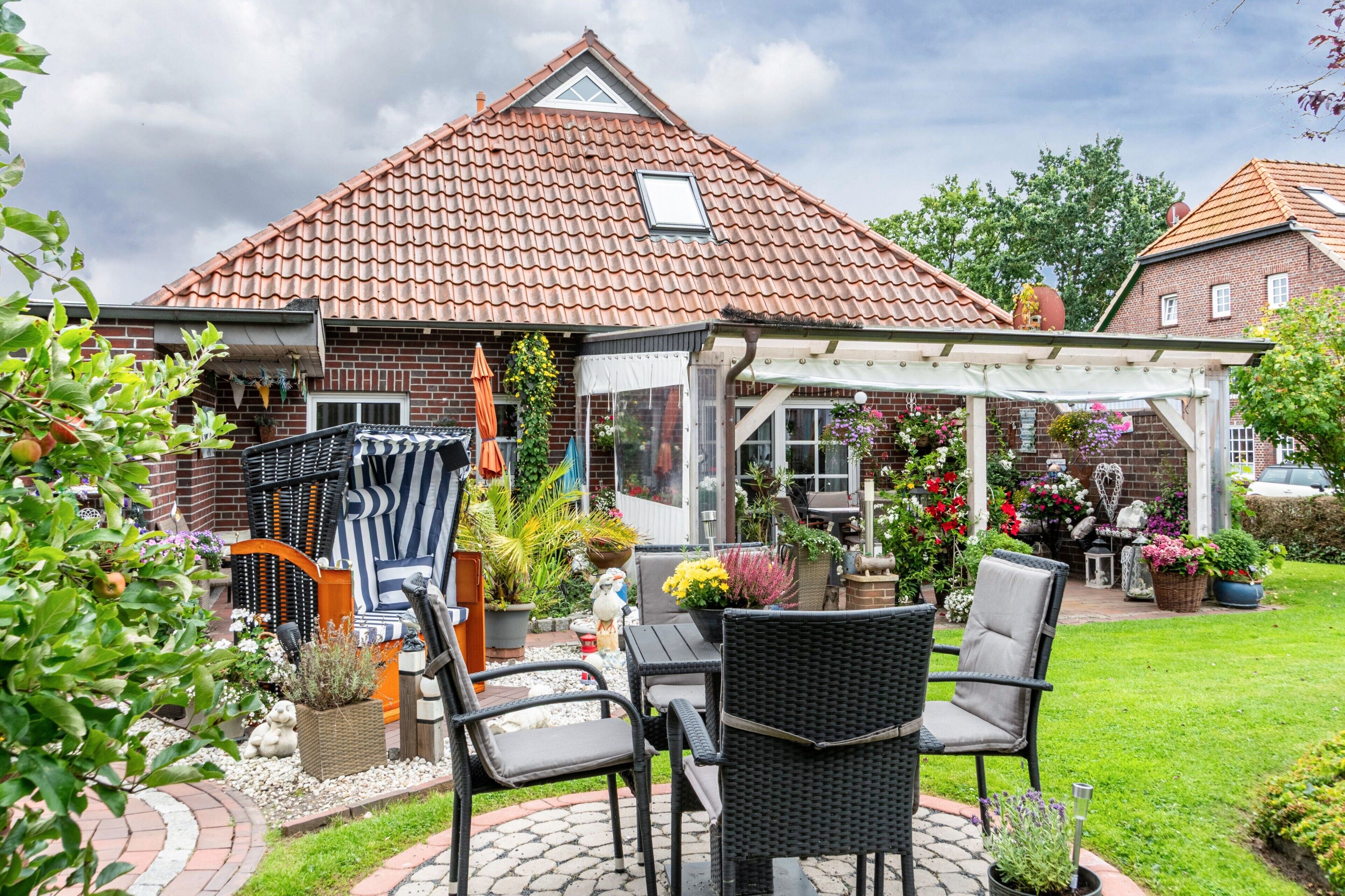 屋外ダイニングエリア