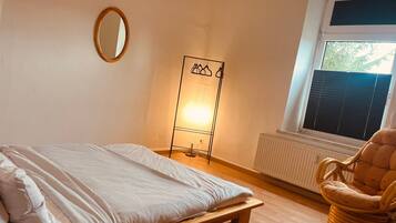 2 makuuhuonetta, ilmainen Wi-Fi, vuodevaatteet