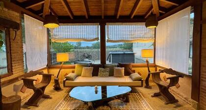 Casa rural 'La Manzana' con vistas a la montaña, Wi-Fi y aire acondicionado
