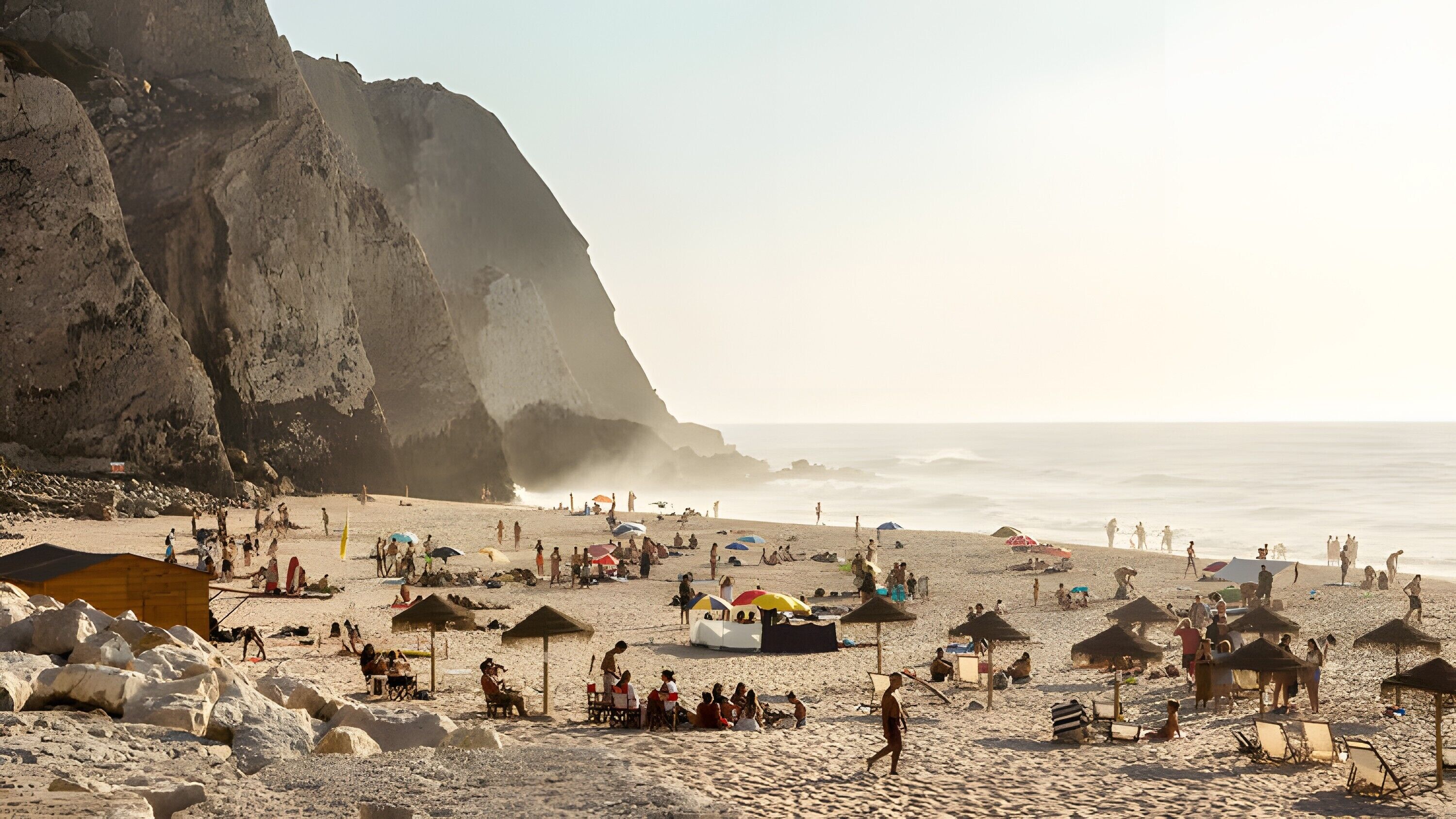 Vlak bij het strand
