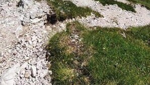 A mountainous landscape with rocky terrain and sparse vegetation. - Casa Mazzagno Room with Wi-Fi (Comelico Superiore)