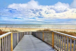 På stranden