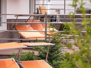 Terrace/patio - Beautiful apartment for 5 guests with WIFI, TV, balcony and pets allowed (Unterastlehn)