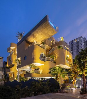 Façade de l’hébergement