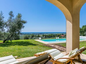 Pool - Stunning private villa for 6 guests with WIFI, private pool, A/C, TV, patio and panoramic view (Castagneto Carducci)