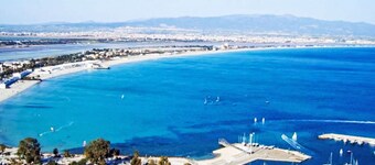 Wonderful private villa for 6 guests with A/C, TV, patio and panoramic view