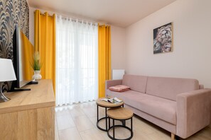 Apartment, 1 Bedroom, Balcony | Living area - Apartment in Central Katowice by Renters (Katowice)