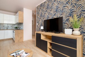Apartamento, 1 habitación, balcón | Sala de estar