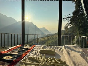 Blick von der Unterkunft