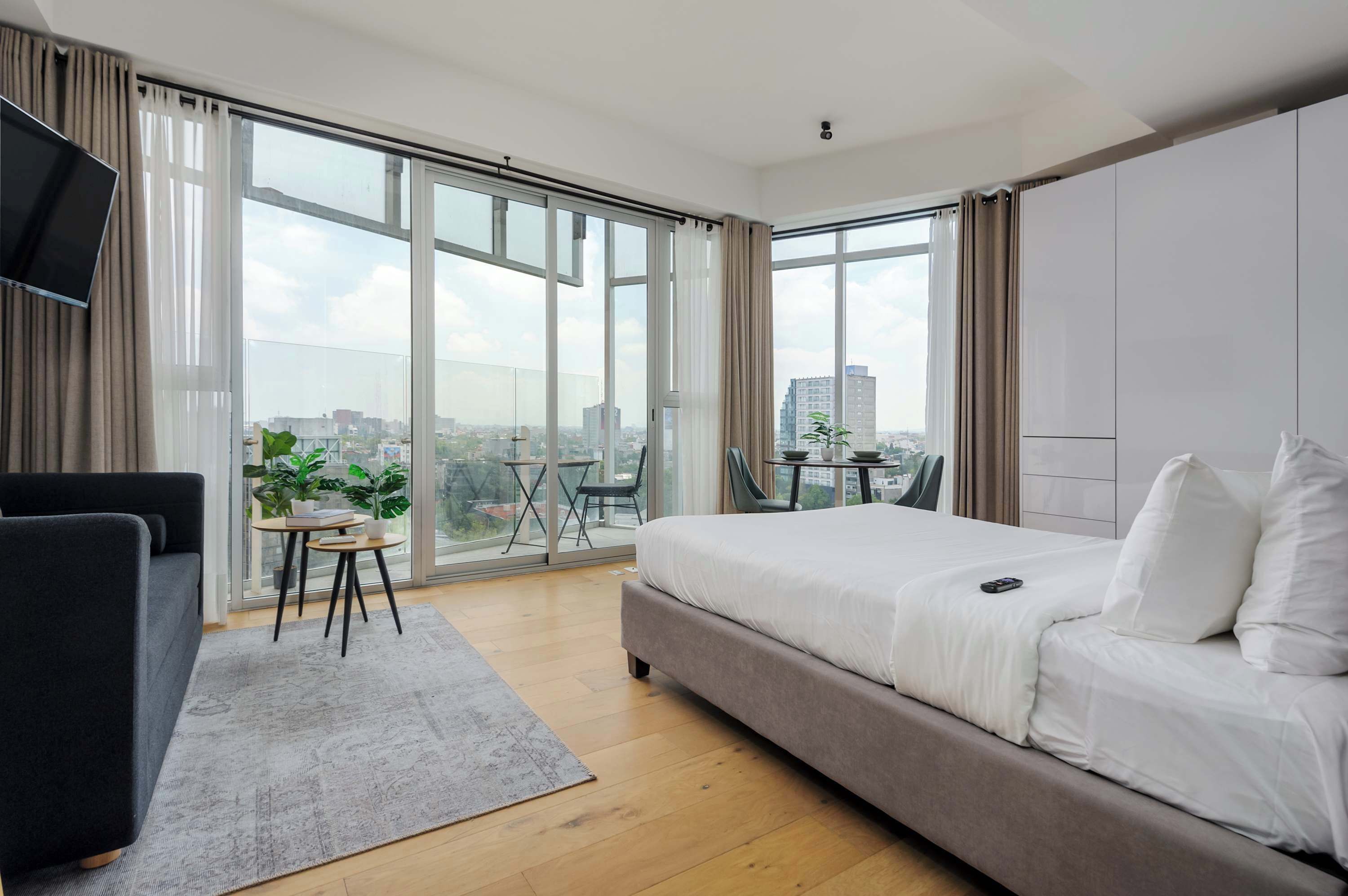 1 室のベッドルーム、WiFi、ベッドシーツ