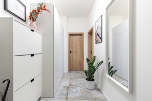 Cozy Apartment with 1 bedroom | Room amenity - Fully equipped apartments with Terraces, Free garage parking, Netflix & AC - by Apartmány Šlapanice cz (Slapanice)