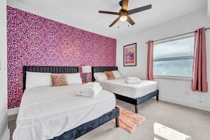 5 bedrooms, iron/ironing board, travel cot, free WiFi