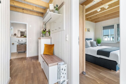 Sanfte Brise - Infrarot-Sauna, Kamin, Duschbad, Wannenbad, Terrasse, Stellplatz