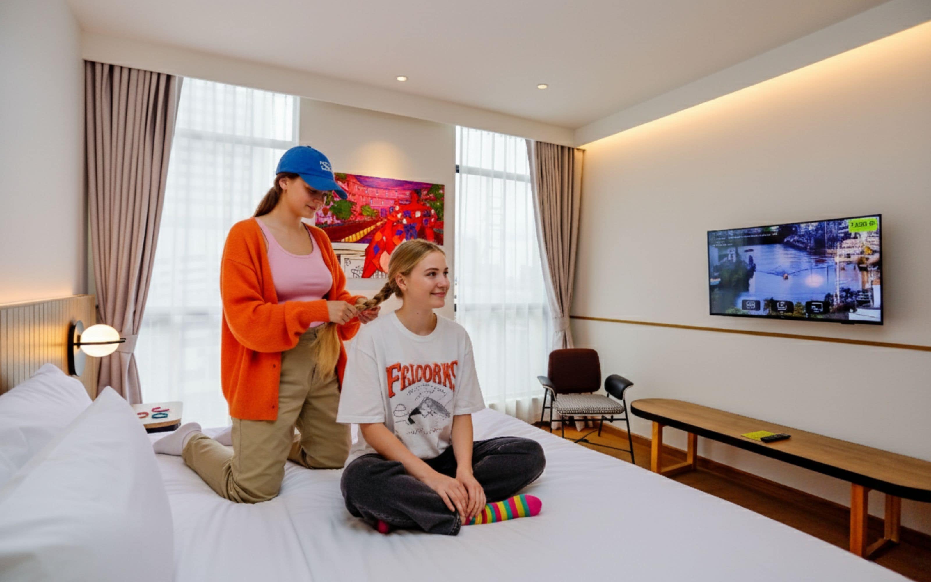 ห้องซูพีเรียดับเบิล, วิวเมือง | ตู้นิรภัยในห้องพัก, ผ้าม่านกันแสง, Wi-Fi ฟรี, ผ้าปูที่นอน