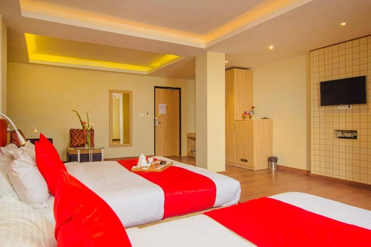 Family Triple Room, Valley View | Desk, laptop workspace, free WiFi