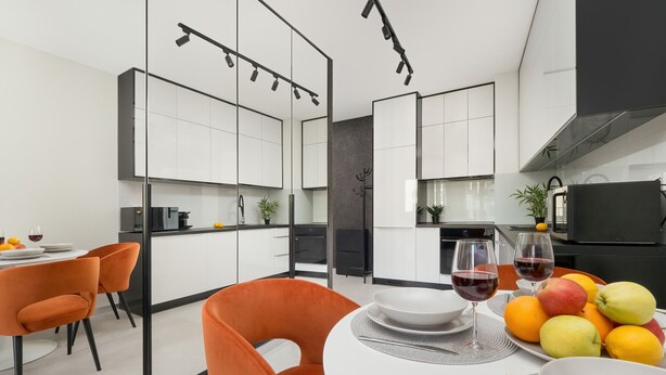 Studio, Balcony | In-room dining - Luxury Lodz Studio by Renters Prestige (Lódz)