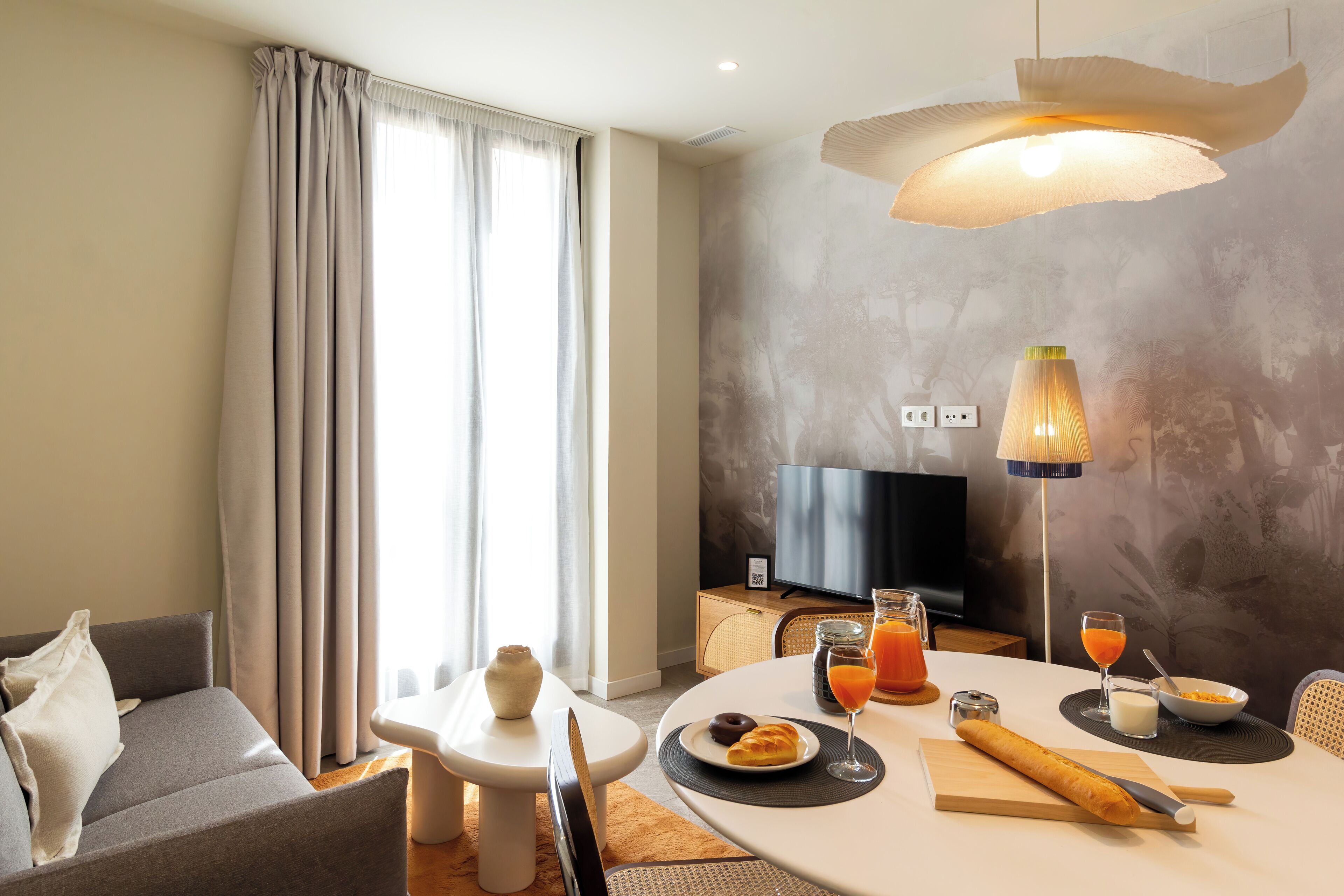 Apartment, 1 Bedroom | Living area | 24-inch Smart TV with digital channels