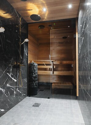 Luxe appartement, 2 slaapkamers, niet-roken, uitzicht op stad | Badkamer