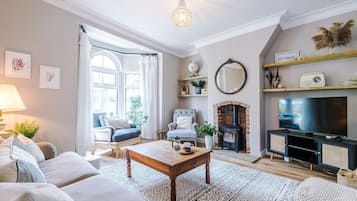 TV, fireplace, video games, table tennis