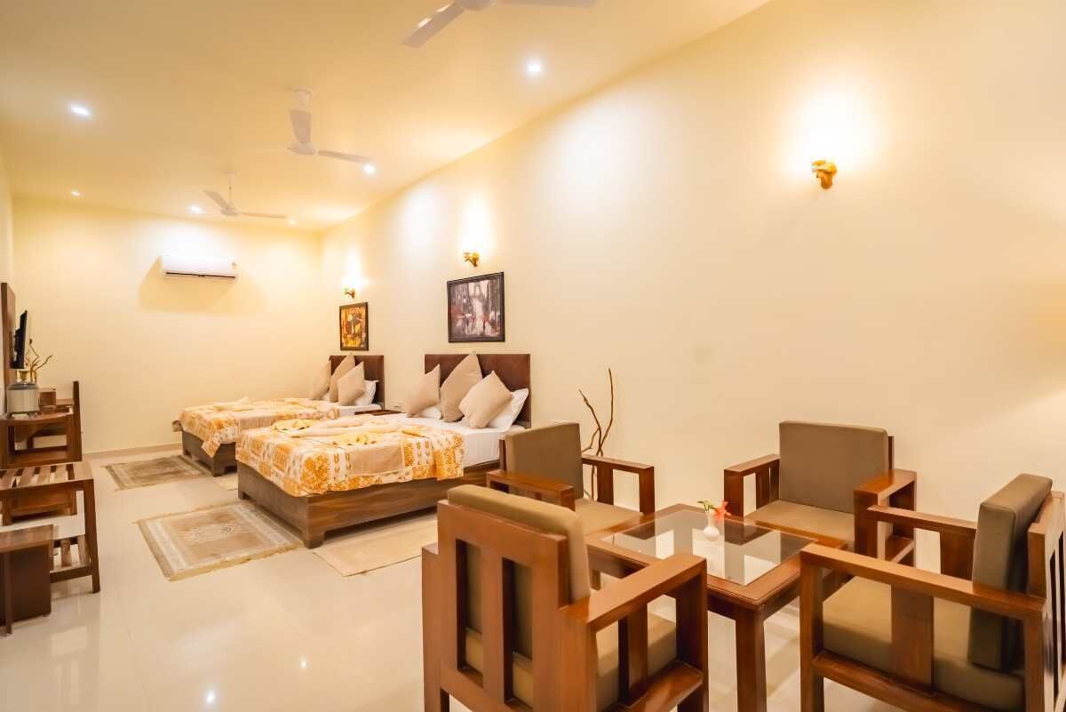 ห้องดีลักซ์ดับเบิล, วิวภูเขา | ผ้าปู  ที่นอนฝ้ายอียิปต์, เครื่องนอนระดับพรีเมียม, ผ้านวมขนเป็ด