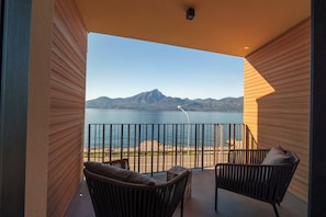 Blick vom Balkon