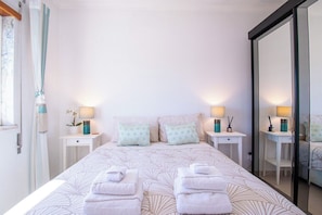 2 bedrooms, iron/ironing board, travel crib, free WiFi