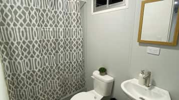 Towels, soap, shampoo, toilet paper