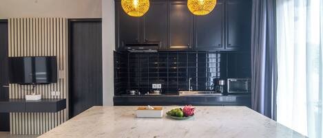 基础独立别墅, 花园景观 | 私人厨房