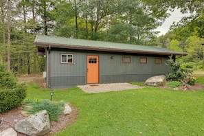 House (2 Bedrooms) | Front of property - Pet-friendly Cabin w/ Grill in Hillsgrove (Hillsgrove)