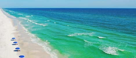 Aan het strand