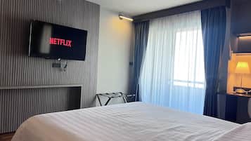 Deluxe Single Room, 1 Twin Bed, Non Smoking, City View | Premium bedding, desk, laptop workspace, free WiFi